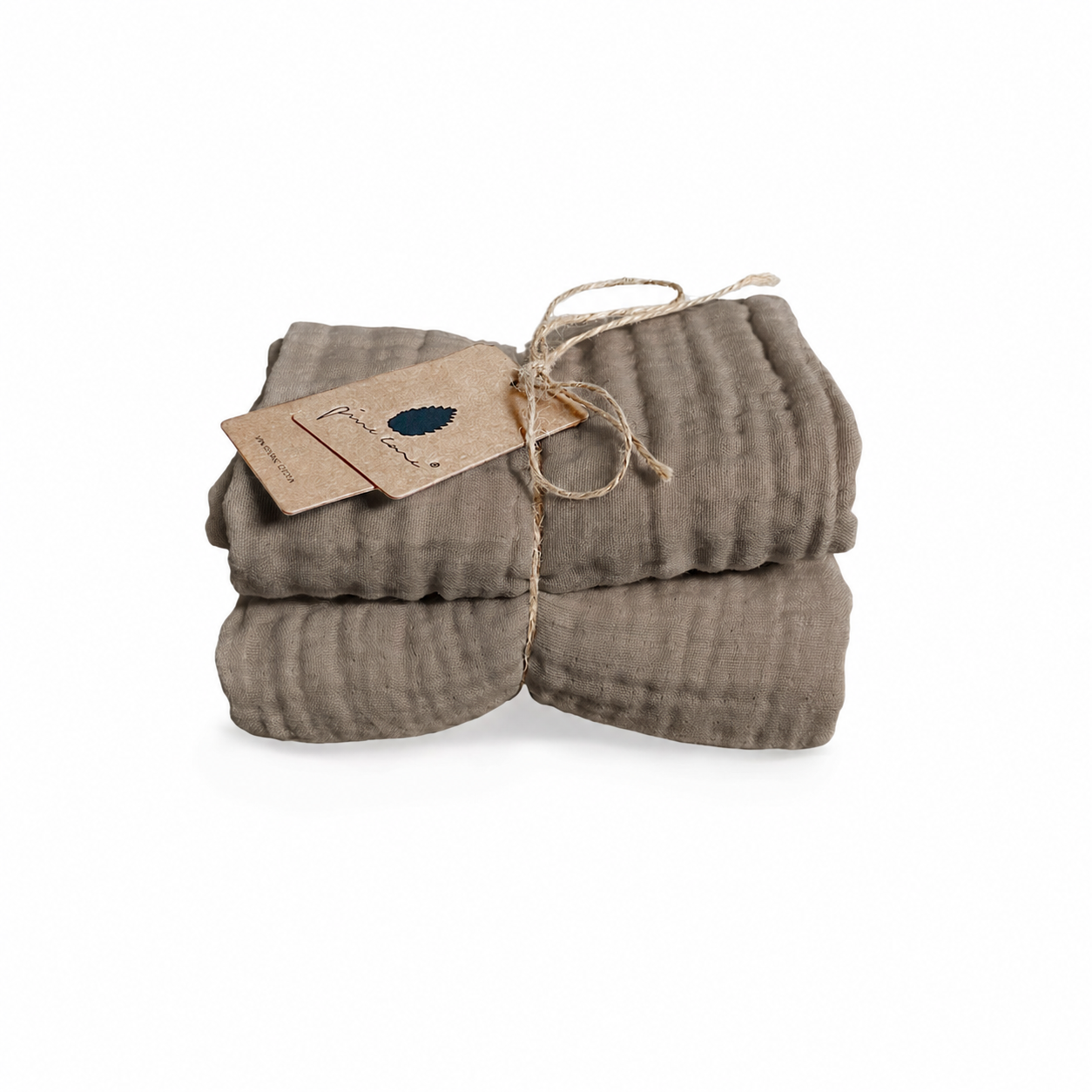 Kadera - 4-layer Muslin Cloth - 2-pack - Walnut