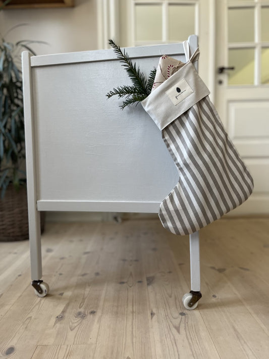 Pine Cone Copenhagen - Grandma's Christmas Sock - Mushroom Stripe