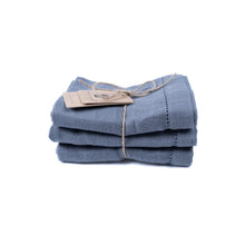 Laden Sie das Bild in den Galerie-Viewer, Pine Cone Copenhagen - Edith - Muslin Cloth 3-pack - Blueberry