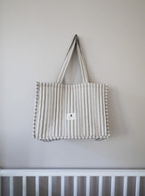 Laden Sie das Bild in den Galerie-Viewer, Pine Cone Copenhagen - Mommy Tote Bag / Nursery Bag - Mushroom Stripe