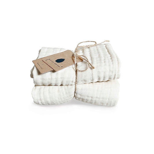 Kadera - 4 lags Muslin Stofble - 2-pak - Cream