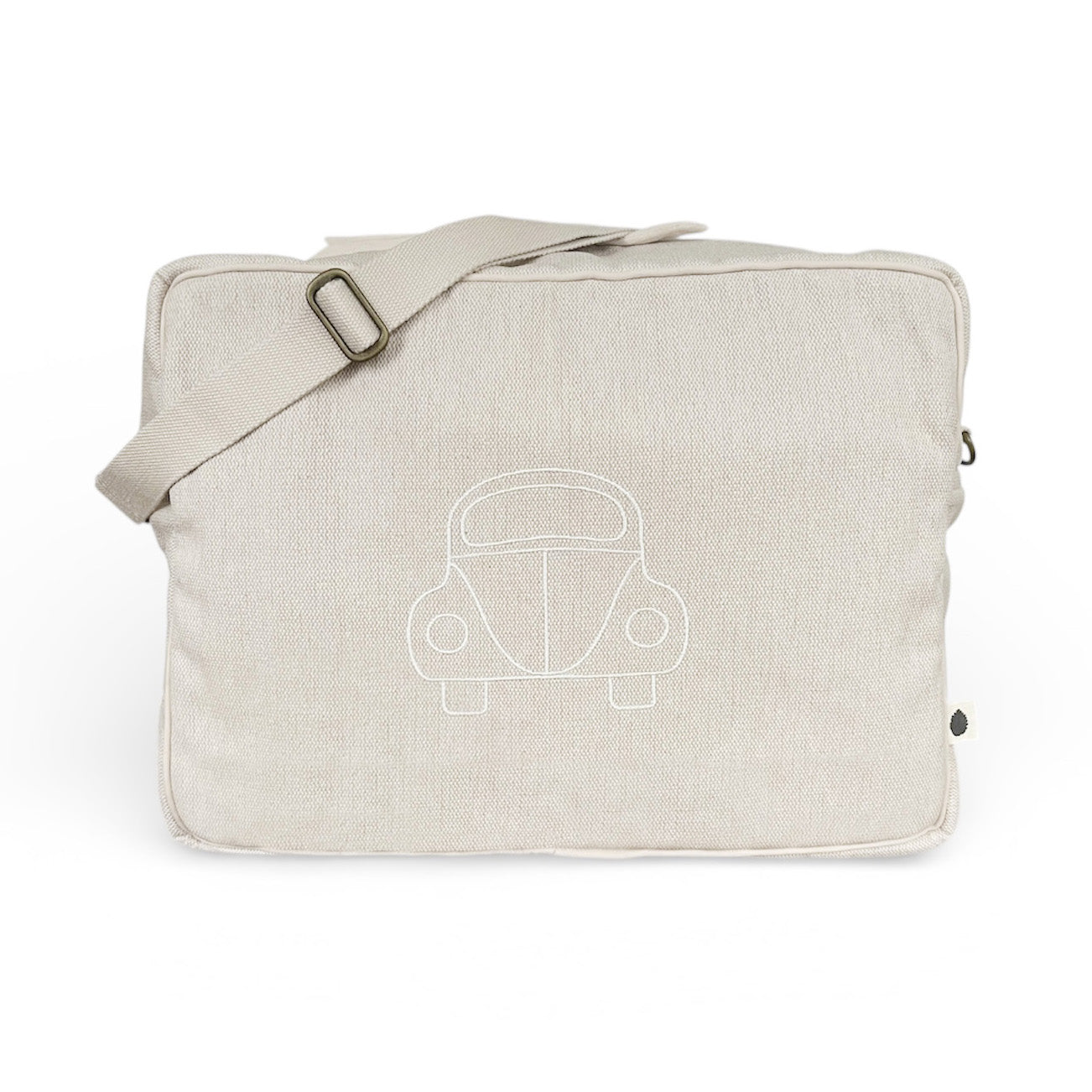 Large changing bag – sand – Car embroidery