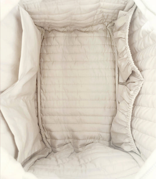 Large changing bag – sand – inside view