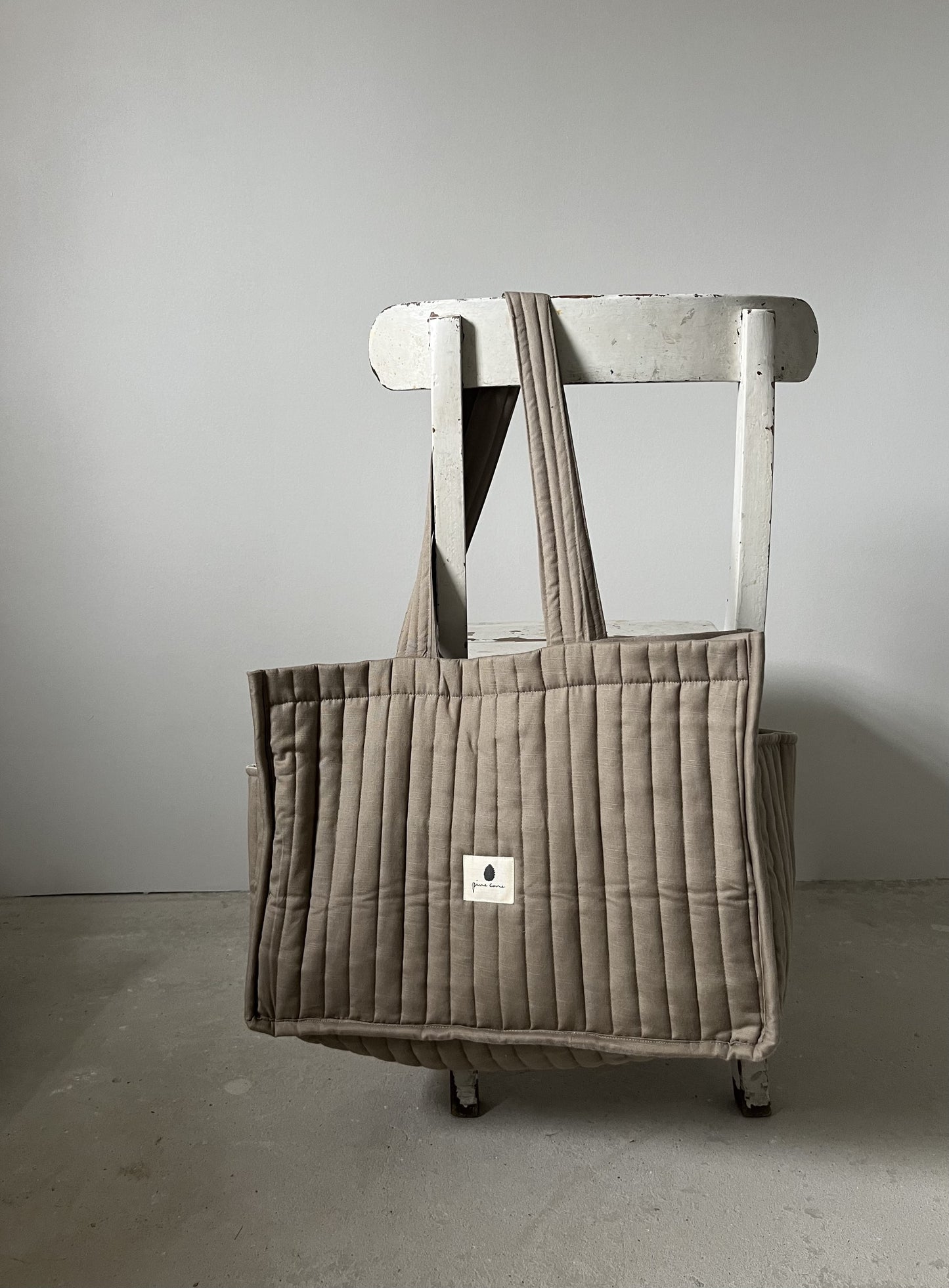 Pine Cone Copenhagen - Mommy Tote Bag / Nursery Bag - Mushroom