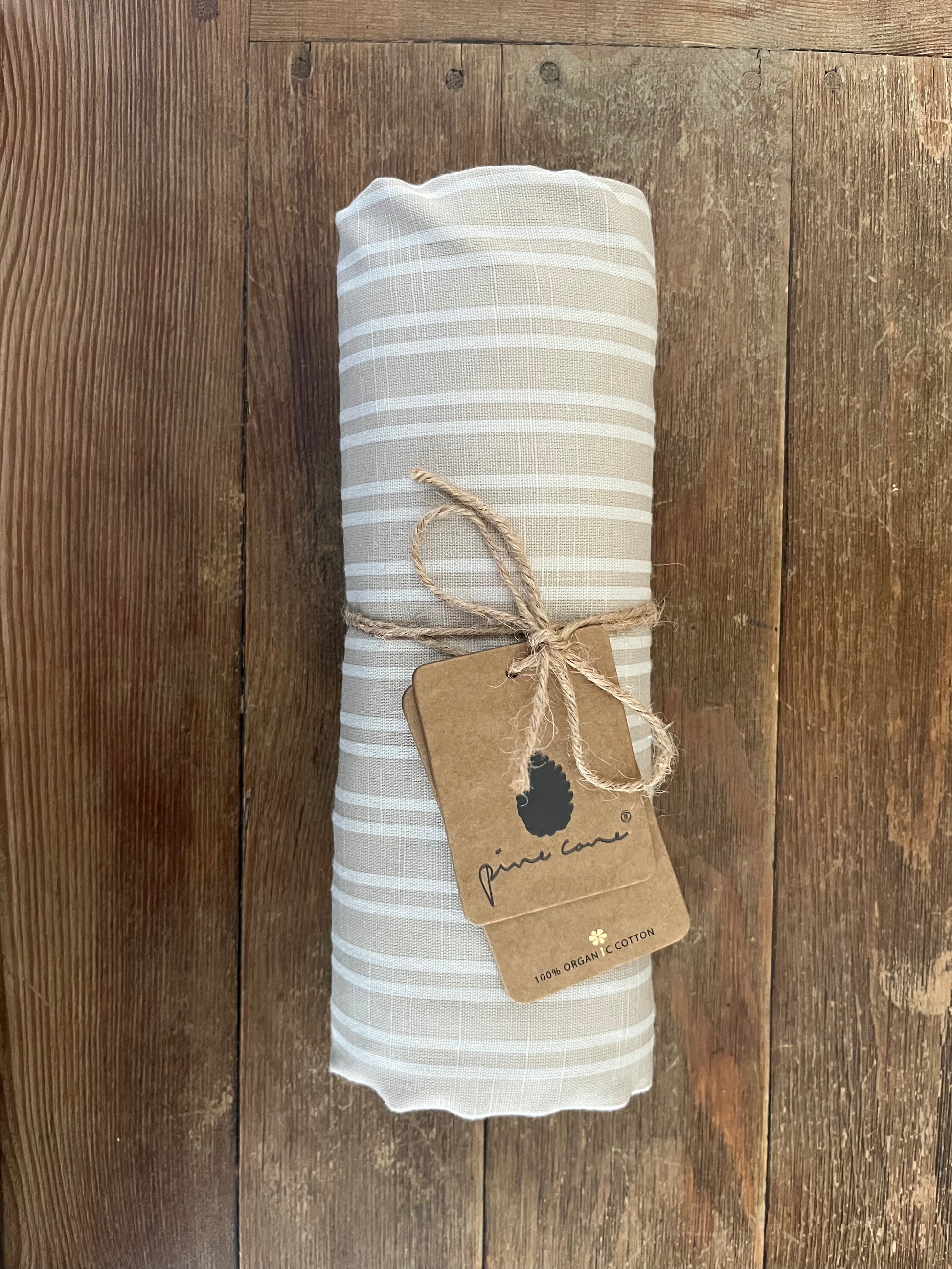 Pine Cone Copenhagen - Junior Bedding - Beige Stripe