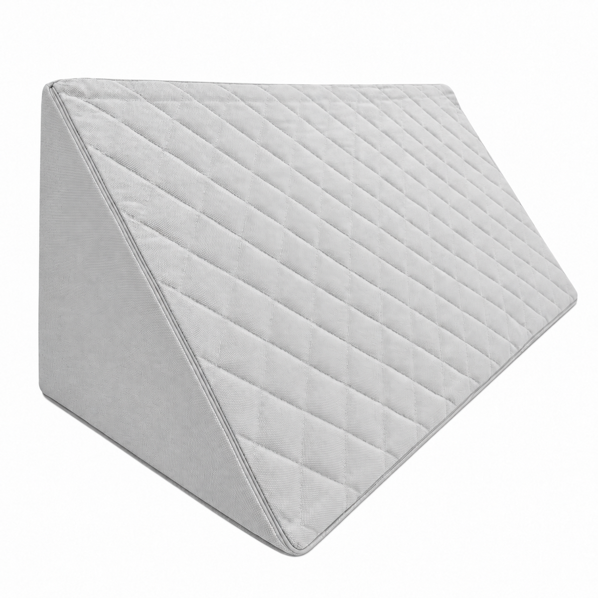 Pine Cone Row – Happy Play – Light Grey, quilted wedge-shaped foam module