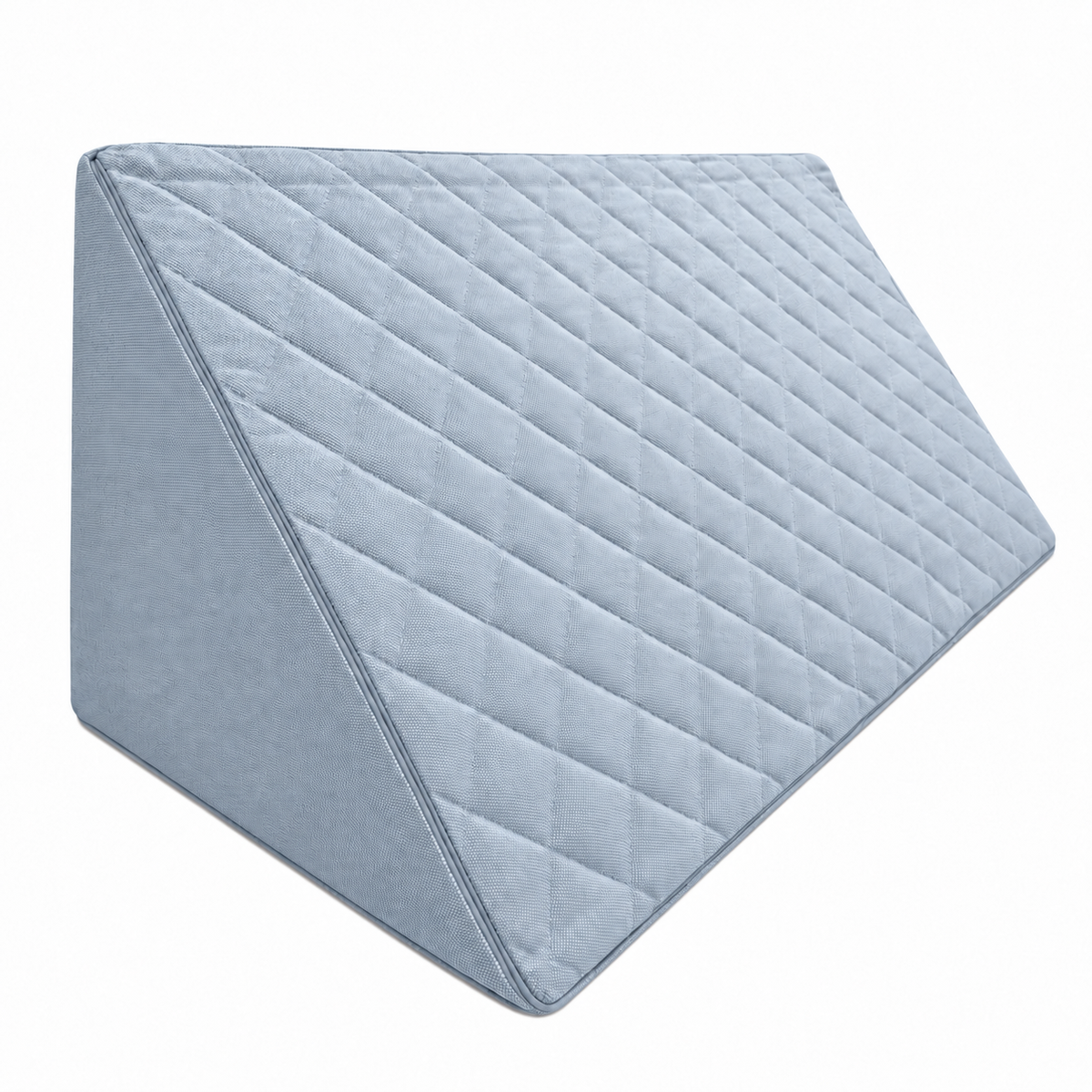 Pine Cone Row – Happy Play – Sky, quilted wedge-shaped foam module