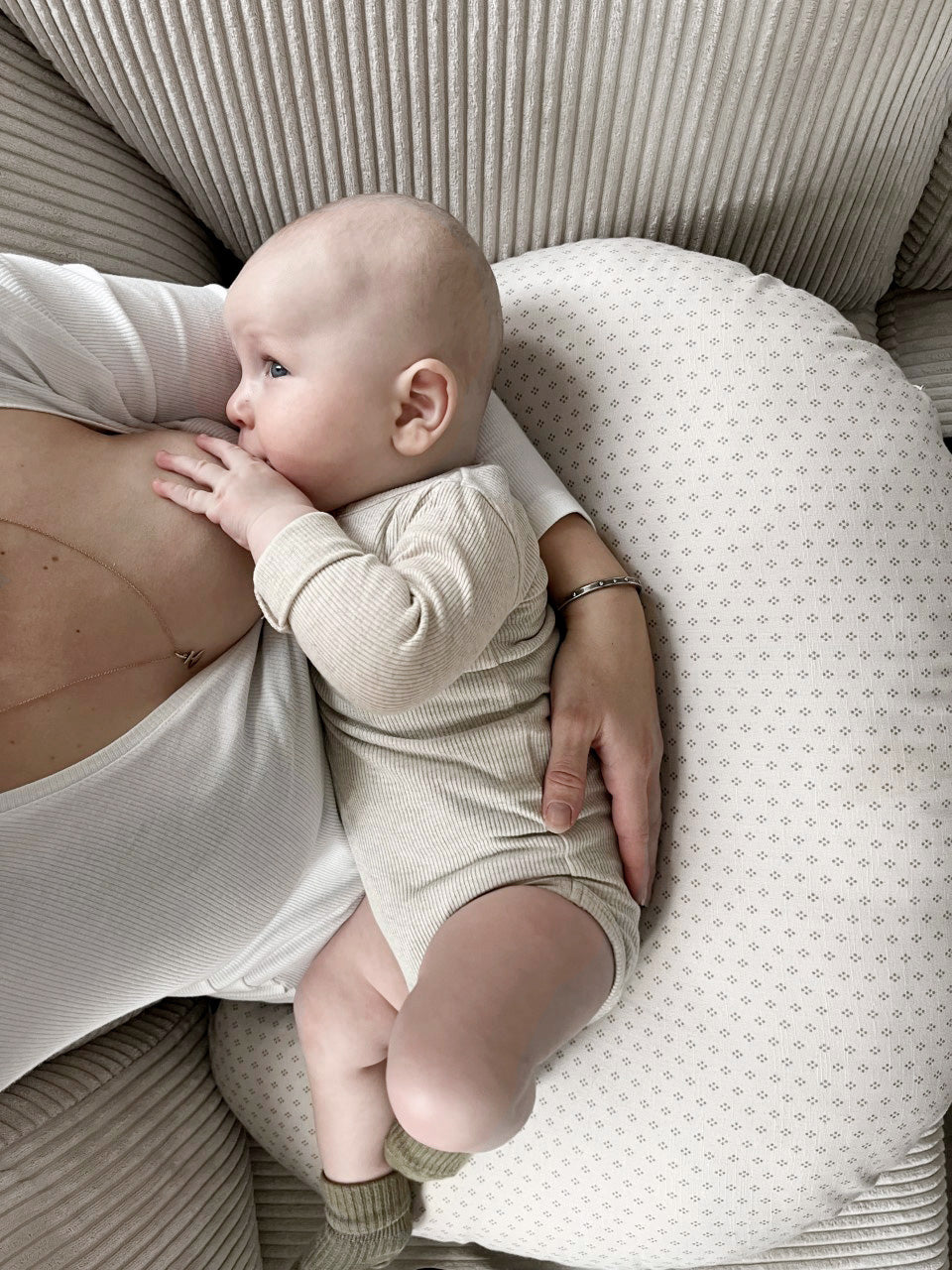 Pine Cone Copenhagen - Nora Nursery Pillow - Kapok Filling - Natura Dot