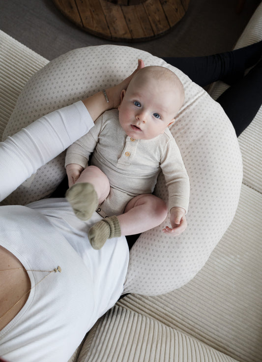 Pine Cone Copenhagen - Nora Nursery Pillow - Kapok Filling - Natura Dot