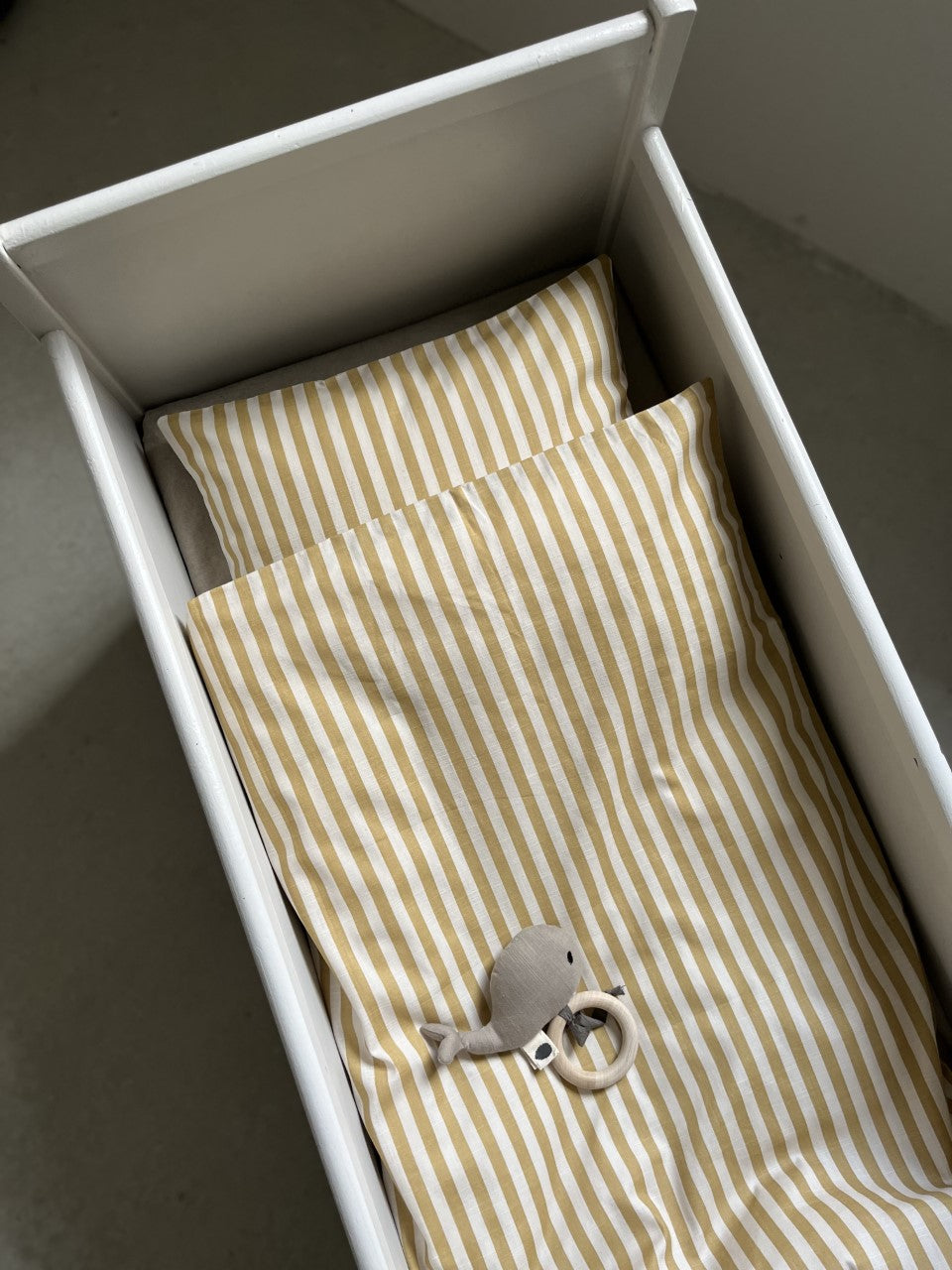 Pine Cone Copenhagen - Stripe Junior Bedding - Mustard Stripe