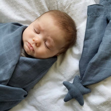 Load image into Gallery viewer, Pine Cone Copenhagen - Bj&ouml;rk Swaddle - Blueberry