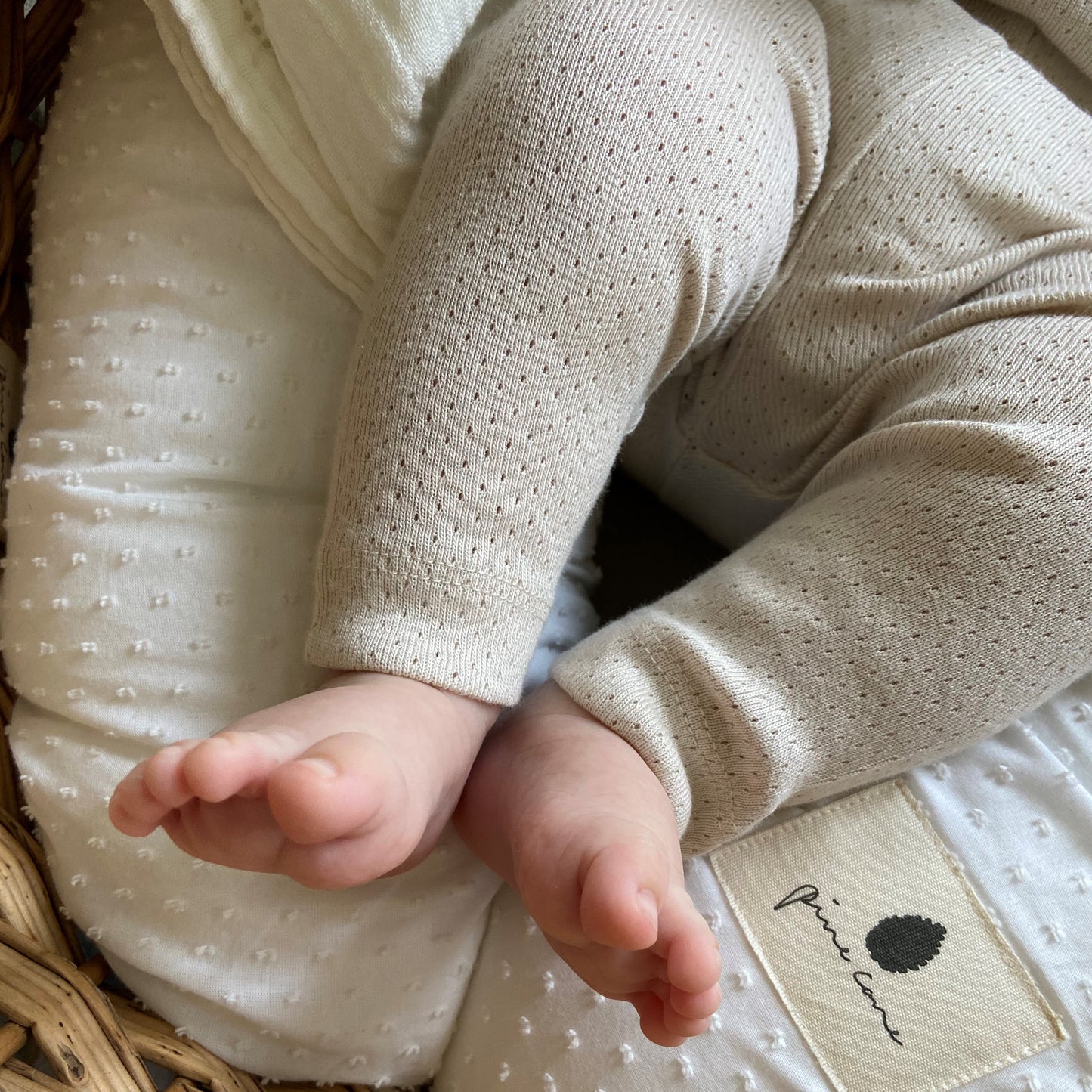 Pine Cone Copenhagen - Leggings - Pointelle Dot - Natura