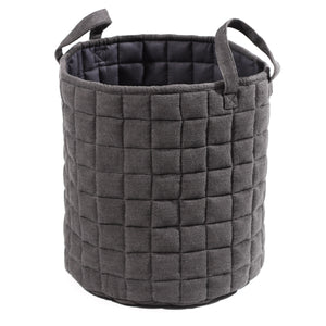 Pine Cone Copenhagen - Millie Quiltet Basket - Dark Grey