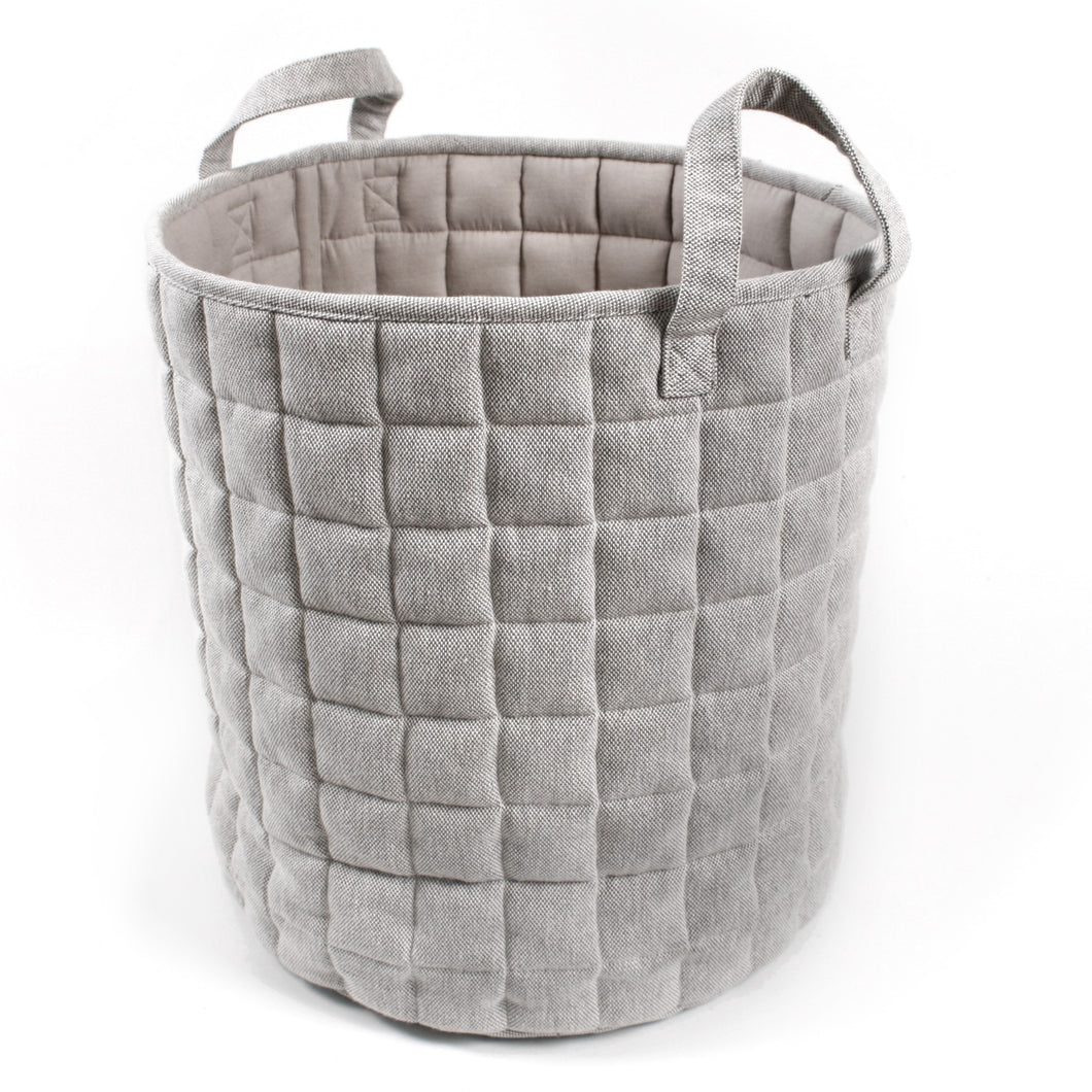 Pine Cone Copenhagen - Millie Quiltet Basket - Light Grey