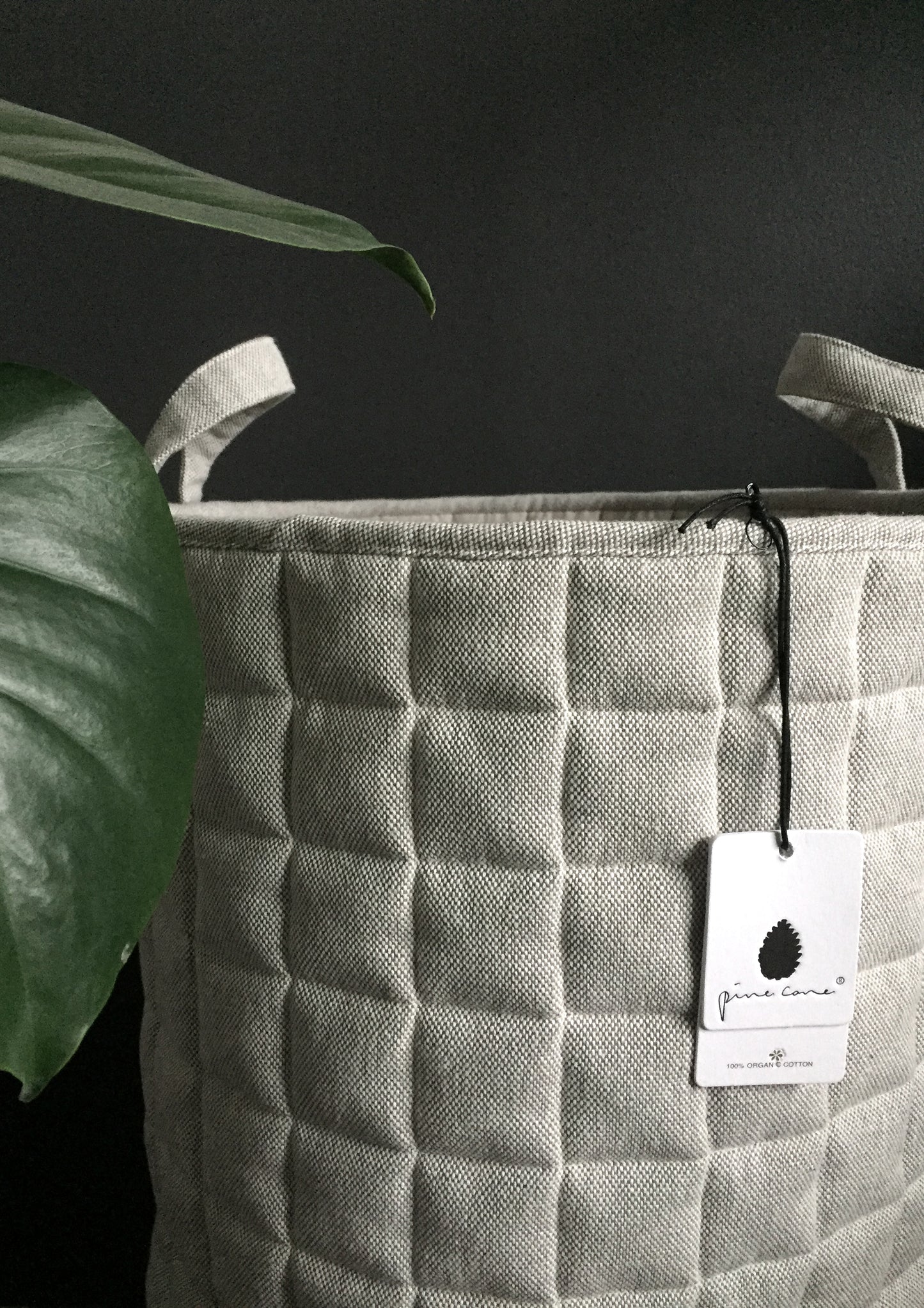 Pine Cone Copenhagen - Millie Quiltet Basket - Light Grey