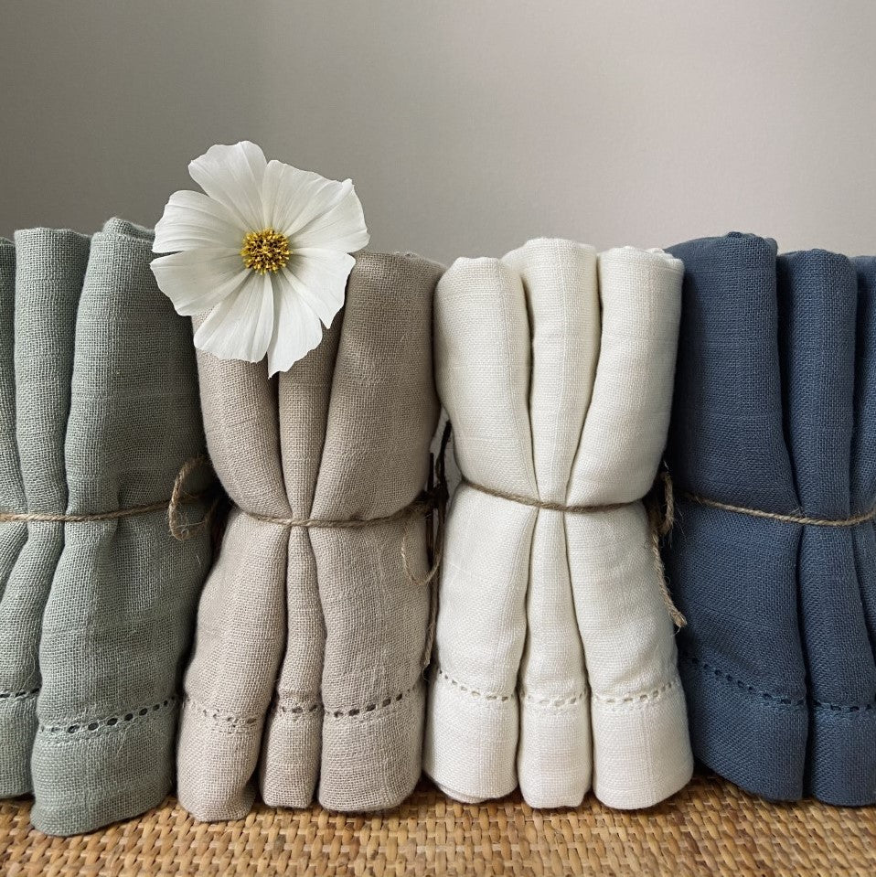 Pine Cone Copenhagen - Edith - Muslin Cloth 3-pack - Oatmeal