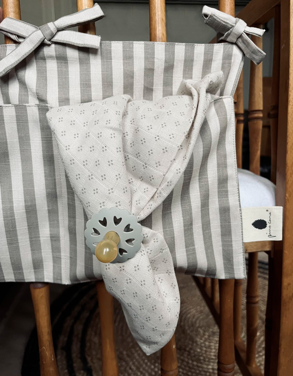 Pine Cone Copenhagen - Vida - Bed Pocket - Mushroom Stripe